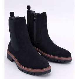 Fuqua Ghete Chelsea din piele intoarsa neagra negru 1 Fuqua Ghete Chelsea din piele intoarsa neagra negru 1