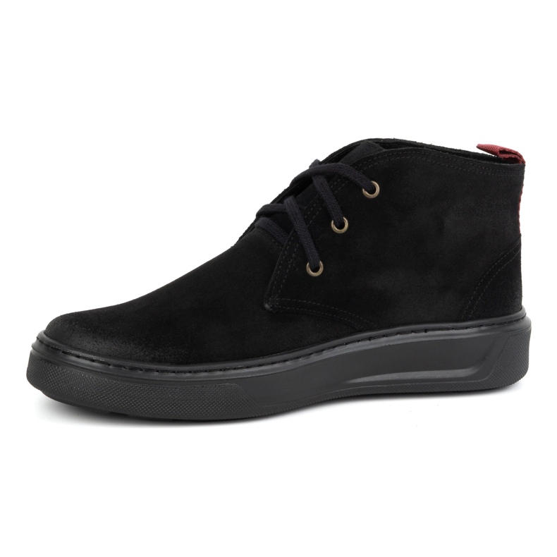Pantofi bărbați din piele Chukka KAMPOL 109/35 Sw, negru 1