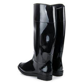 Cizme de cauciuc lacuite negru 1 Cizme de cauciuc lacuite negru 1