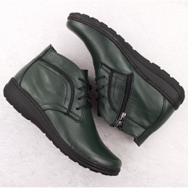 Botine izolate piele, verde Helios 612-2 4