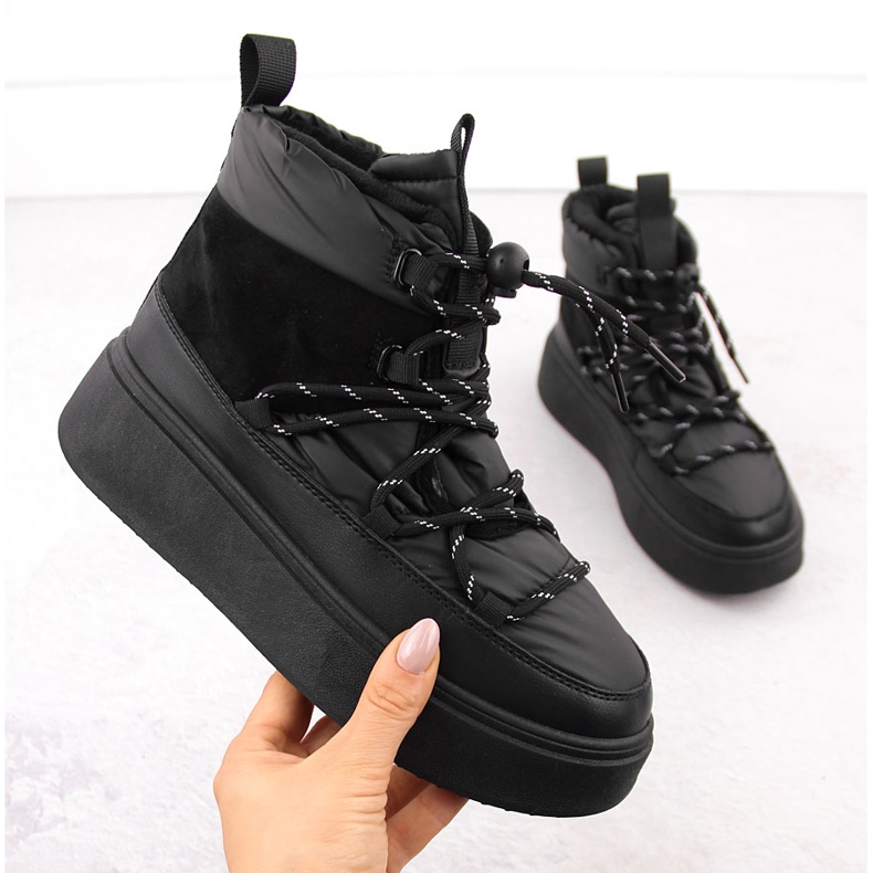 Cizme de zapada dama pe platforma, Potocki neagra 72302 negru 1 Cizme de zapada dama pe platforma, Potocki neagra 72302 negru 1