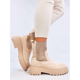 Botine elastice Winters Bej 1