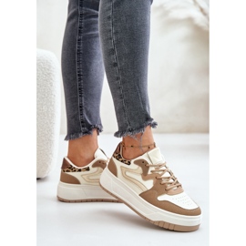 Pantofi de damă leopard leopard Bej Henizore 5