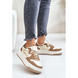 Pantofi de damă leopard leopard Bej Henizore 2