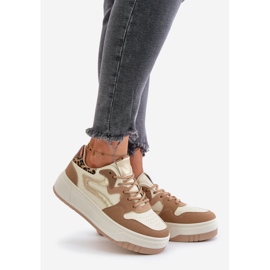 Pantofi de damă leopard leopard Bej Henizore 1