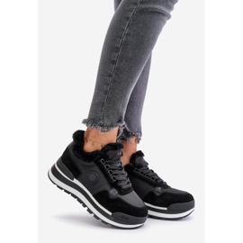 Pantofi de damă izolați pe platforma Big Star OO274A216 Negru 1