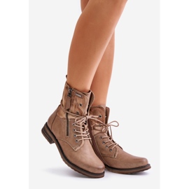 Cizme de lucru de damă bej închis Perfecto 1