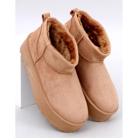 Cizme scurte de zăpadă Emus pe platforma Morris Camel maro 1