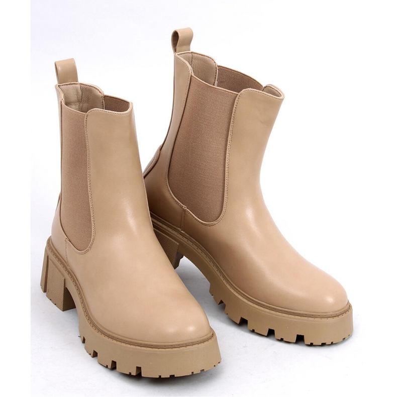 Cizme chelsea înalte Rumer Khaki - Inello bej 1 Cizme chelsea înalte Rumer Khaki - Inello bej 1