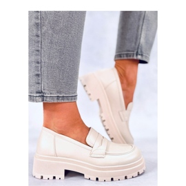 Mocasini cu platforma Dench Beige - Inello bej 1