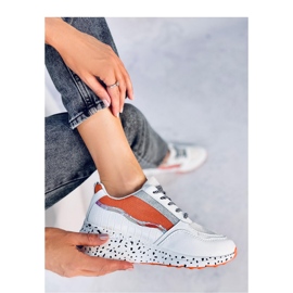 Pantofi sport dama Milano Orange - Inello alb 1