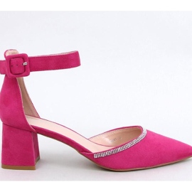 Pompe cu toc înalt cu închidere la gleznă Fuchsia roz 1