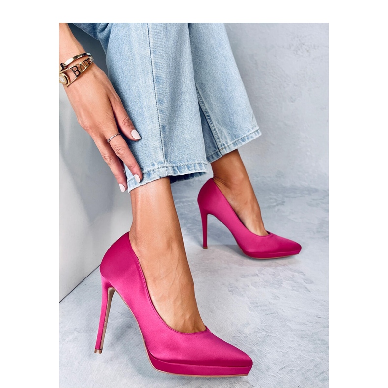 Pompe stiletto fucsia roz 1