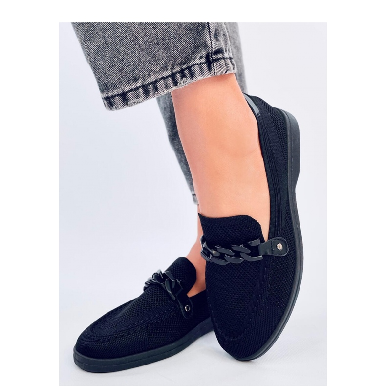 Mocasini negri ajurati negru 1