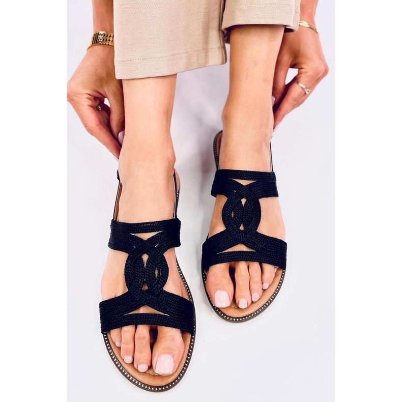 Sandale de dama negre negru 2