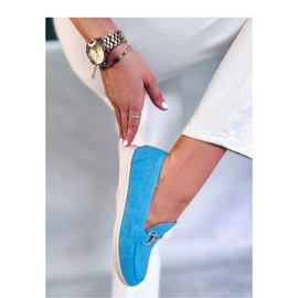 Mocasini de dama albastri albastru 3