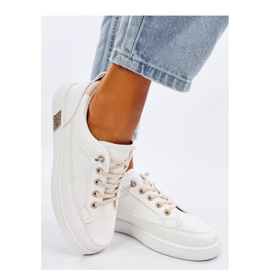 Tenisi de dama bej alb 1