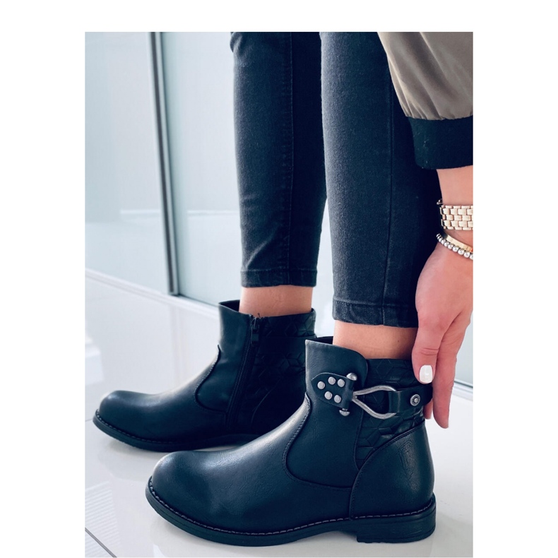 Botine de dama Dustin Black - Inello negru 2