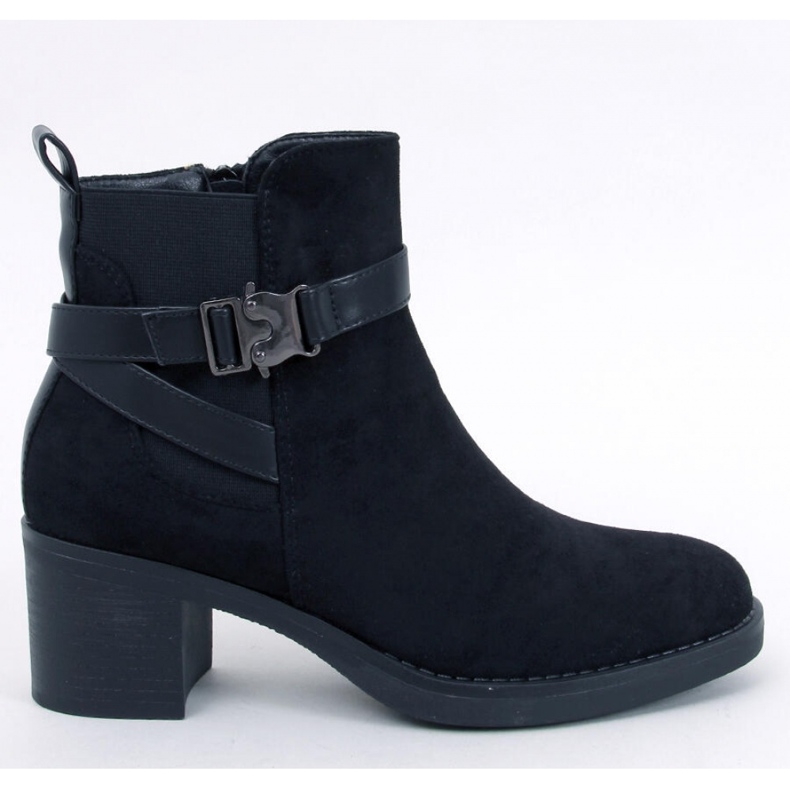 Botine Yonda negre cu toc stabil - Inello negru 1