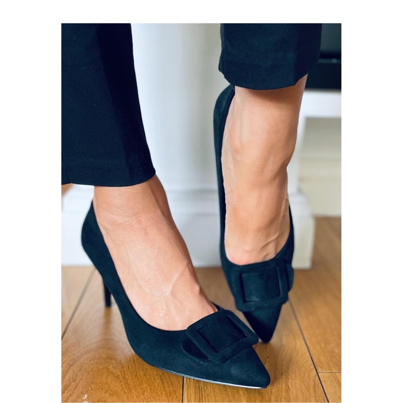 Pompe stiletto negre negru 2