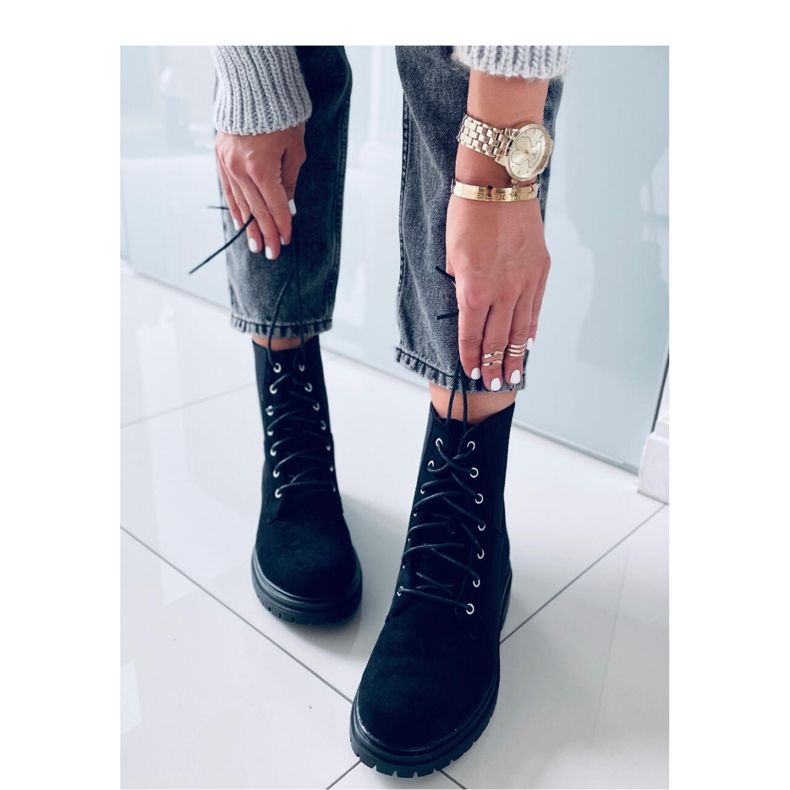 Botine vecna negru worker cu siret - Inello 2