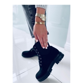 Botine vecna negru worker cu siret - Inello 3