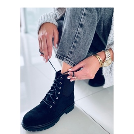 Botine vecna negru worker cu siret - Inello 4