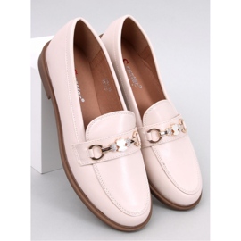 Seastar Mocasini de damă din bob cu ursuleți de pluș bej 1