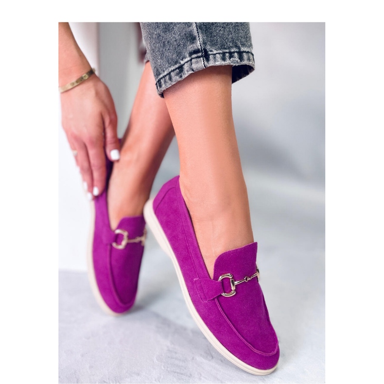 Mocasini de dama Fuchsia roz 1