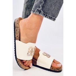 Flip-flops din plută cu zirconi albi 1 Flip-flops din plută cu zirconi albi 1