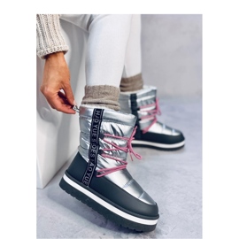 Cizme de zapada dama Archie Silver - Inello gri 2