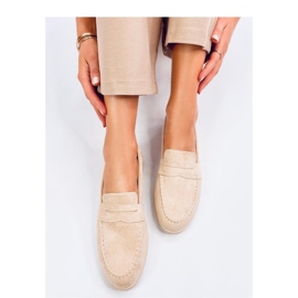 Mocasini de dama bej 1