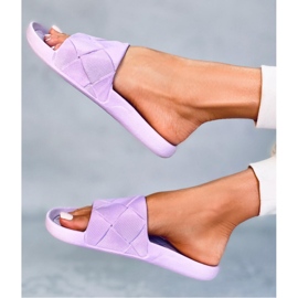 Flip-flops din cauciuc mov violet 1