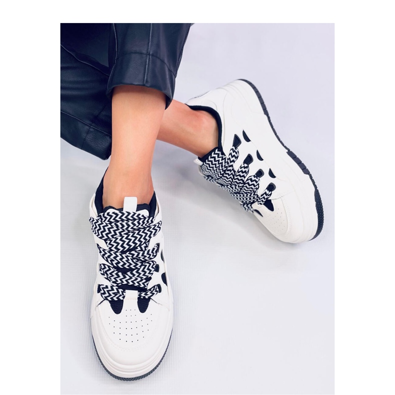 Adidasi Allman Black dama - Inello alb 1