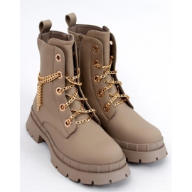 Botine Lohan Apricot cu siret - Inello bej 1
