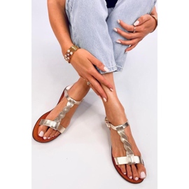 Sandale dama Pourta Gold - Inello galben 2