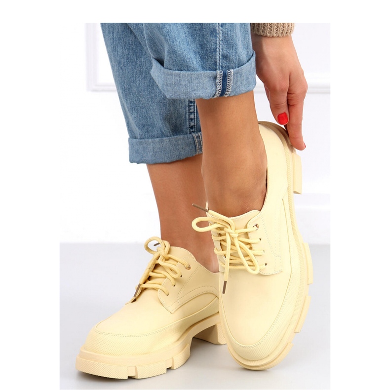 Mocasini galbeni cu talpă înaltă Unna - Inello 2