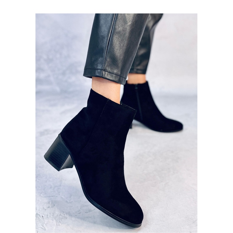 Botine clasice cu toc înalt Annie Black - Inello negru 2