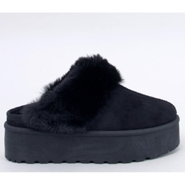 Papuci de zapada Allod Black platforma - Inello negru 1
