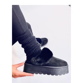 Papuci de zapada Allod Black platforma - Inello negru 2