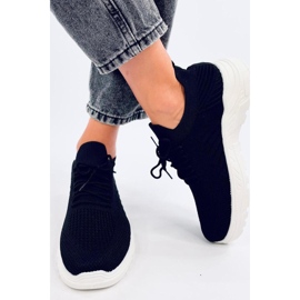 Pantofi sport cu șosete Jaussa NEGRU/ALB - Inello 2