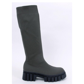 Cizme cu partea superioară flexibilă Tapp Green - Inello verde 1