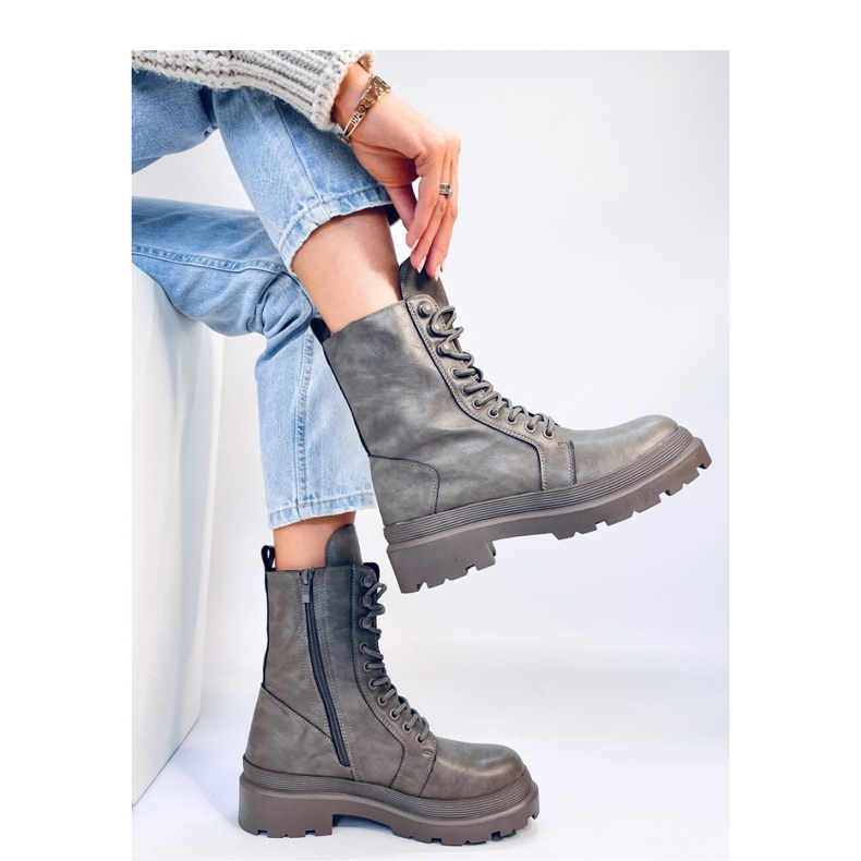 Kinchs Grigio - Botine cu siret Inello cu protectie 2