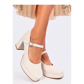Pompe platforme Sorel Beige - Inello bej 2