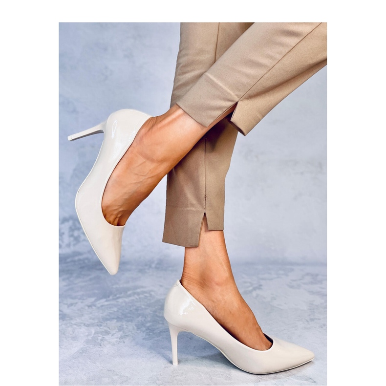 Pompe stiletto patentate Charlotte Beige - Inello bej 1