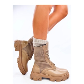 Muncitori cu elastic superior Calling Khaki - Inello maro 1