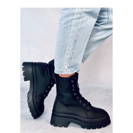 Botine de muncitor Parsons negre cu siret - Inello negru 2