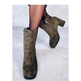 Botine netede cu toc înalt Weish DK.GREEN - Inello verde 3