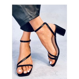 Sandale cu toc înalt Theresa Black - Inello negru 1