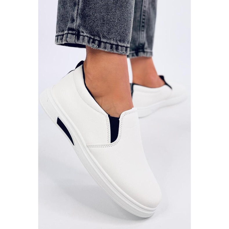 Tenisi slip-on Alliot White - Inello negru 1